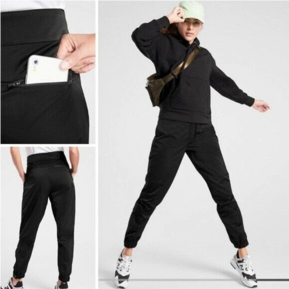Athleta Radiant Jogger Pants Black Size 8 Womens Athleisure